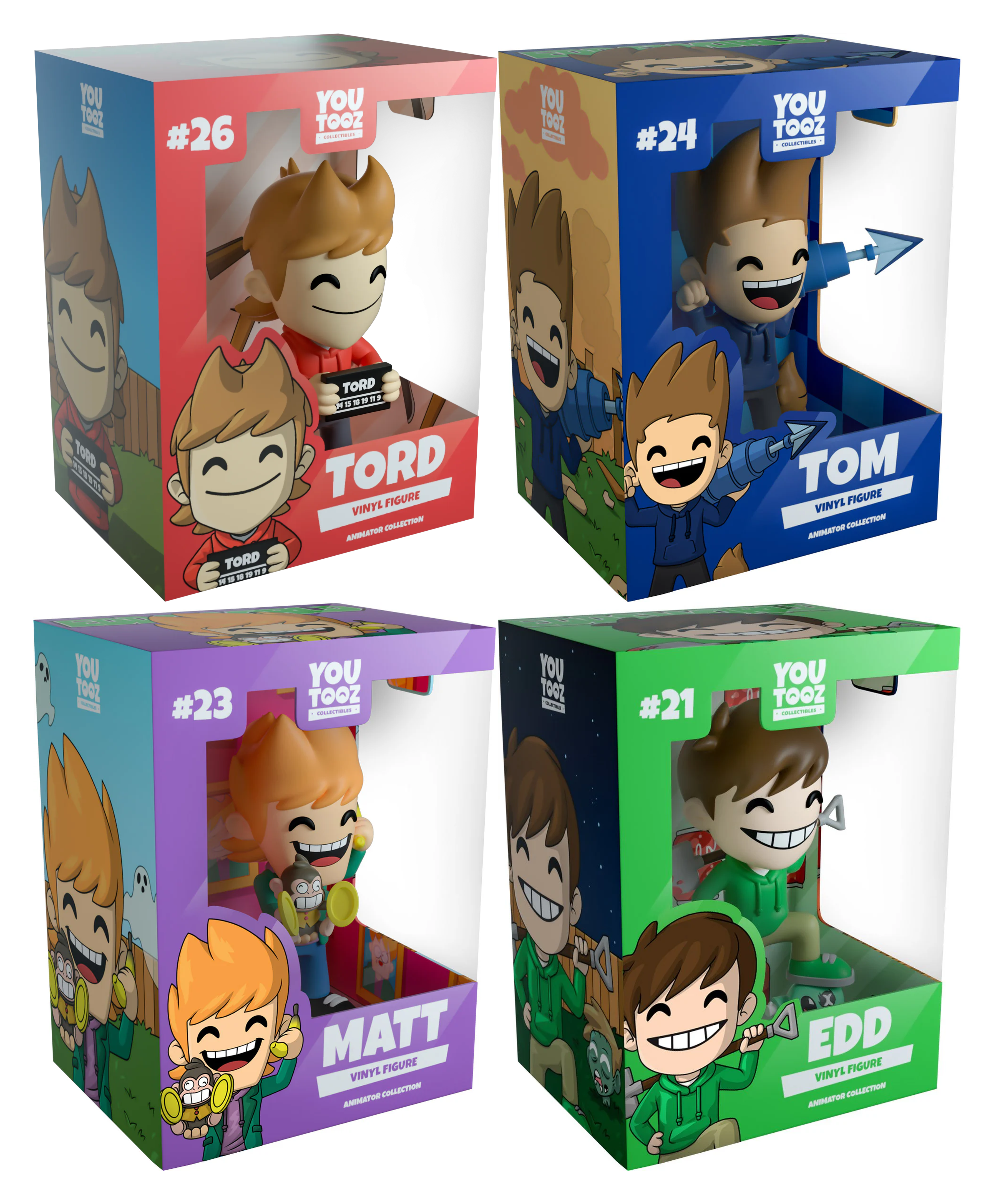 Official Eddsworld YouTooz Figurine 4 Set Official Eddsworld YouTooz Figurine 4 Set